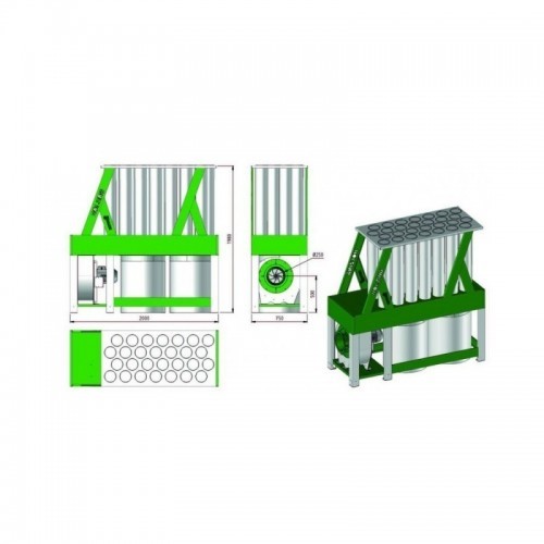 HOLZING RLA S 160 5200 m3h saepuru eemaldamine, 3000W, 5200m³/h