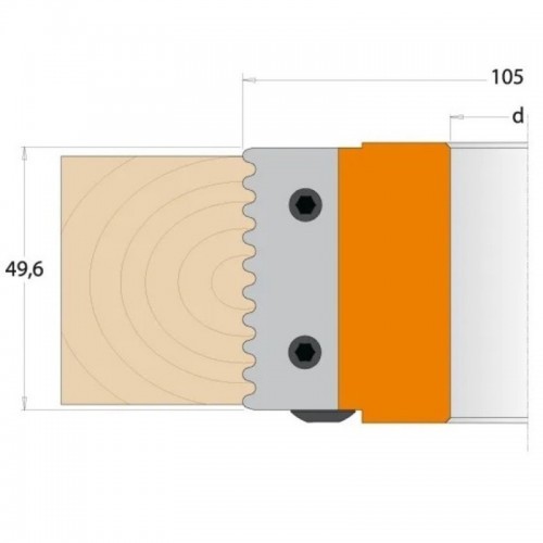 Freespea D105x50 d30 Z2 ALU