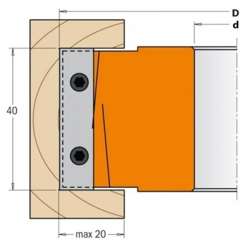 Freespea D98x40-50 d30 Z2+2 ALU