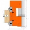 CMT profiililõikur C694005 jaoks - nugade paar R4+45° profiil B4, põhi