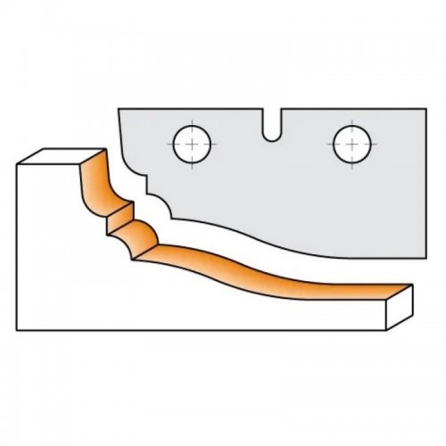 CMT profiilnuga freesimiseks C694012 jaoks - nugade paar A 50x25x2 mm