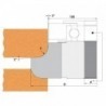 IGM profiili nuga freesimiseks Nuga F612-308 - R8 25x23x2 mm