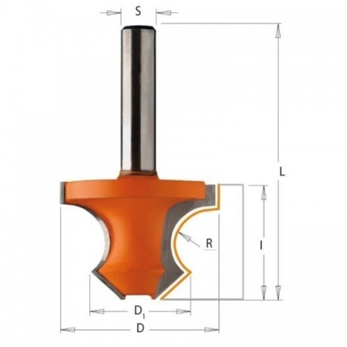 CMT C954 45° kaldnurgaga rant - R8 D36x25 L60 S-8 HW