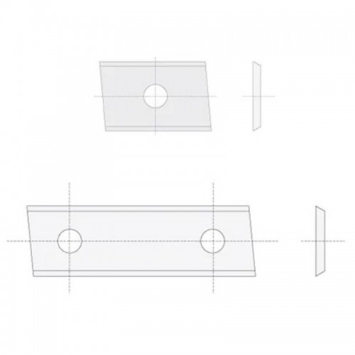 IGM tagurpidi nuga N014 HWM Z2 kald - 30x12x1,5 UNI P