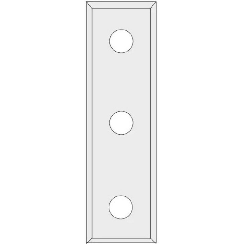 IGM tagurpidi nuga N012 HWM - 50x12x1,7 lamineeritud MDF (3 auku)