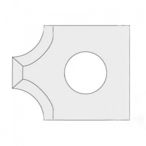 IGM tagurpidi nuga N031 HWM raadius - 2xR5 15x18x2 UNI