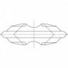 IGM tagurpidi nuga N041 HWM - 18x5,7x3,5 UNI