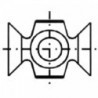 IGM tagurpidi nuga N032 HWM - R1,5 16x22x5 puit