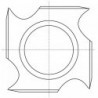 IGM tagurpidi nuga N021 HWM - 18x18x1,95 Wood+