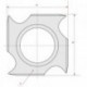 IGM tagurpidi nuga N021 HWM - 18x18x2,95 Wood+