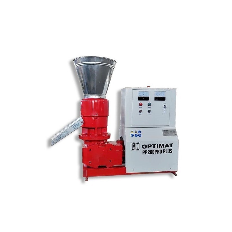 Granulaator Optimat PP260PRO PLUS korpusega 250kg/h - Ø229 mm, 7,5kW m³/h