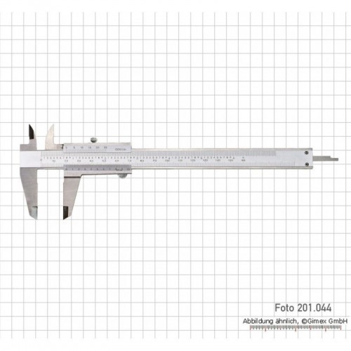 Kaliper INOX, 200 x 0,02 mm / 8" x 1/1000"