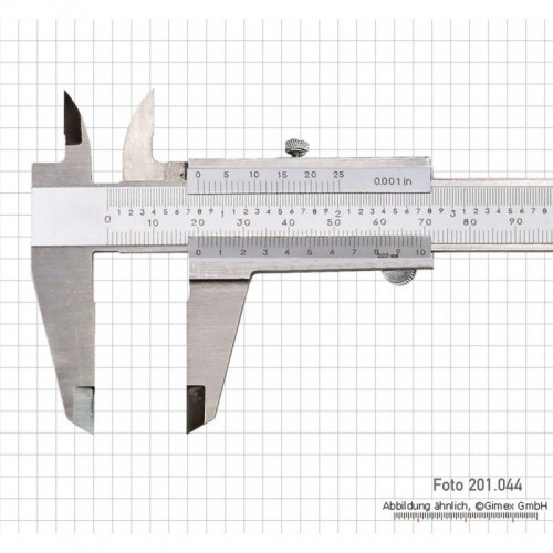 Kaliper INOX, 200 x 0,02 mm / 8