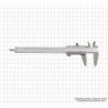 Kalibr DIN 862, INOX, 150 x 0,02 mm/6" x 1/1000"