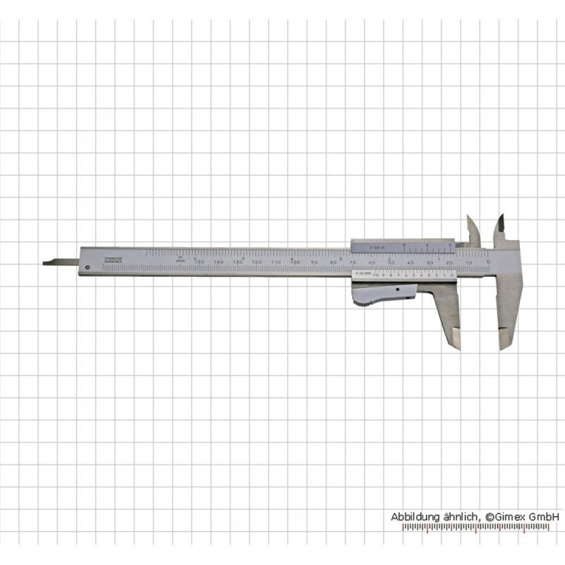 Kalibr DIN 862, INOX, 150 x 0,05 mm/ 6"x 1/128"