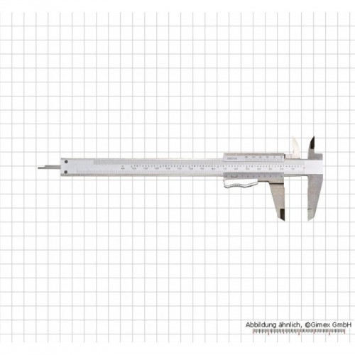 Kalibr DIN 862, INOX, 150 x 0,02 mm/ 6"x 1/1000"