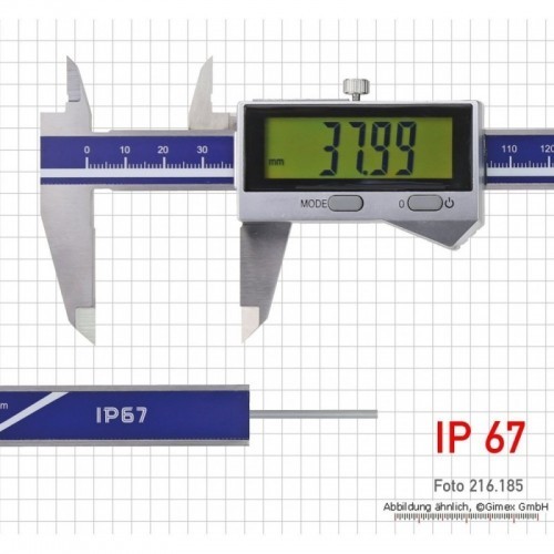 Digitaalne nihik IP 67, 150 mm, ümar sügavuslatt, induktiivne mõõtesüsteem