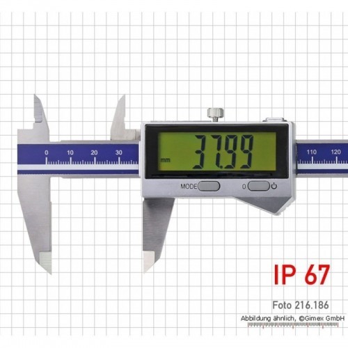 Digitaalne nihik IP 67, 150 mm, induktiivne mõõtesüsteem Bluetoothiga