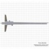 Sügavuse mõõtmine pliiatsi otsaga ja pööratav, 300 x 150 x 0,05 mm, INOX