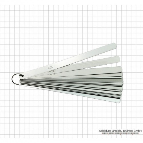 Rõnga täppismõõtur, 0,05 - 1,0 mm, 20 tk, 150 mm pikk