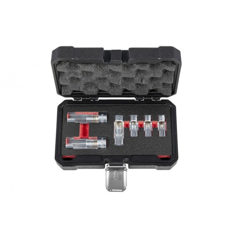 6 tk 3/8" ja 1/2" piludega spetsiaalsete pistikupesade komplekt