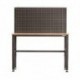 Puidust plaadi ja paneeliga laud 133,5 x 46,5 x 165 cm (nr 8)