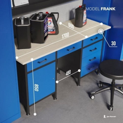 FRANK kirjutuslaud kappide ja sahtlitega