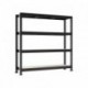 Metallist riiul Mega-Met 180x180x60 500 kg 4 HDF riiulit