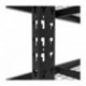 Metallist riiul Mega-Met 180x180x60 500kg võrega
