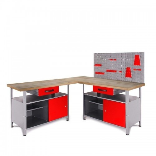 Töökoja mööblikomplekt One 85 cm Punane