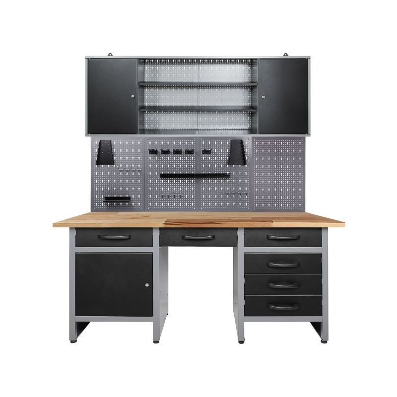 Töökoja mööblikomplekt Harry 160 cm, Must