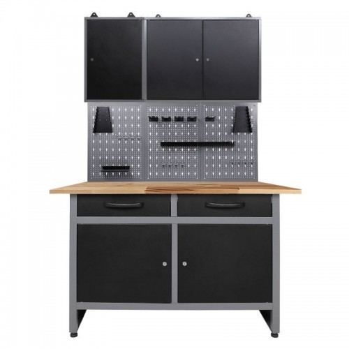Töökojamööbli komplekt Werner 120 cm, Must