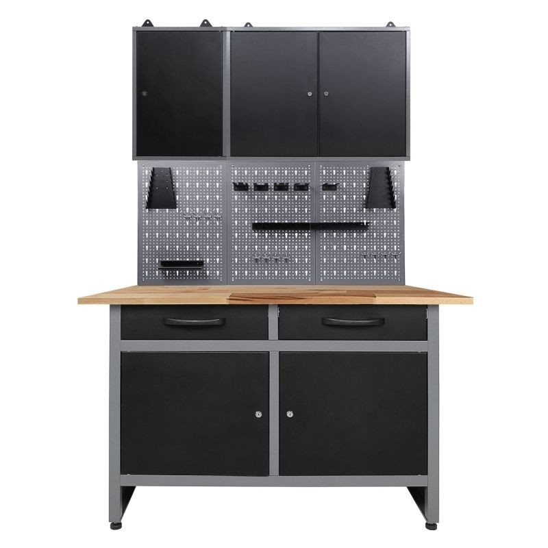 Töökojamööbli komplekt Werner 120 cm, Must