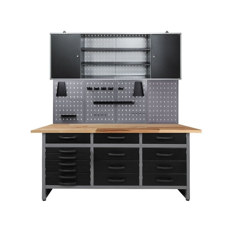 Töökojamööbli komplekt Konny 160 cm, Must