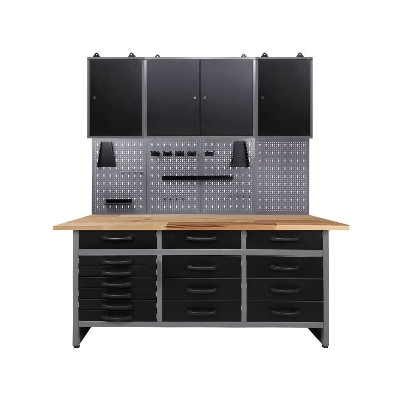 Darba galda Konny kompl. 160x60x205cm, antracītid