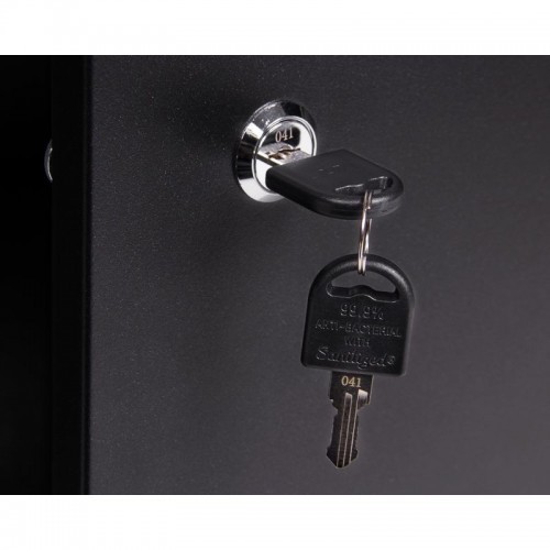 Töölaud 120cm sahtli ja uksega must Classic, 1200 mm