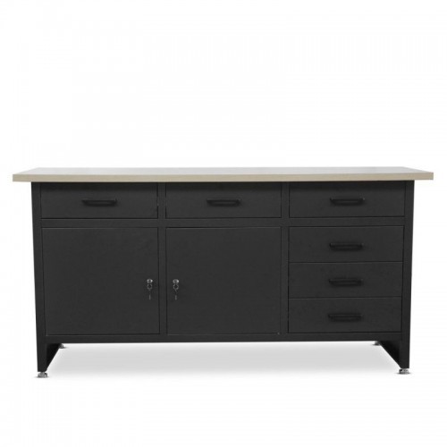 HENRY töölaud sahtlite ja kappidega MUST, 1700 mm