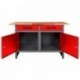 Töölaud Werner 1200 x 950 mm, Punane