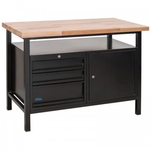 Töölaud Guede P 1200 SLT must joon, 1190 mm