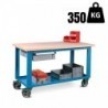 Töölaud ratastel, 1500 mm