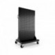 Armatuurlaud ratastel MARIUSZ, 965 x 1555 x 610 mm, must