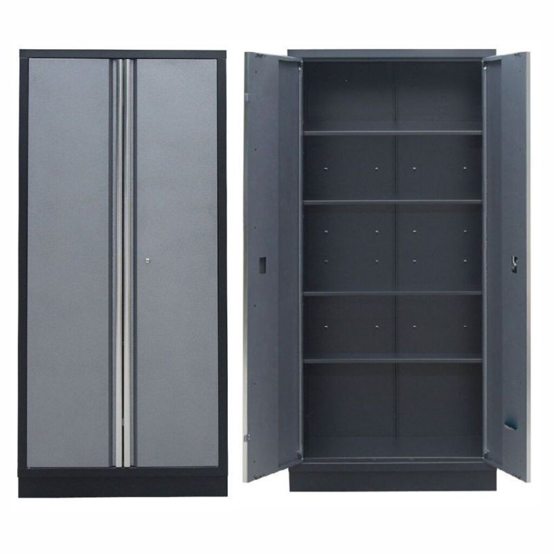 Kahe uksega kapp töökoja või lao jaoks lukuga, 5 riiulit, Viber-System 1336