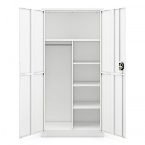 DAWID metallist majapidamiskapp, 900 x 1850 x 400 mm, Smart: valge