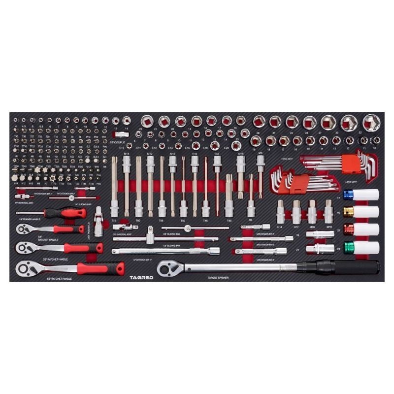 Sildiga PERFORMANCE tööriistakast, 186 osa.