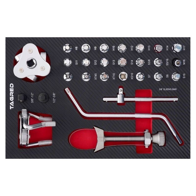 Sildiga PERFORMANCE tööriistakast, 28 tk.