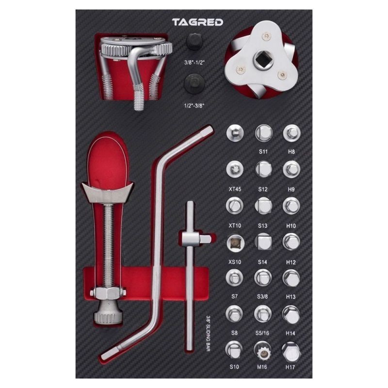 Sildiga PERFORMANCE tööriistakast, 28 tk.