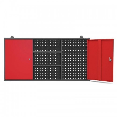 Antratsiitpunane rippkapp garaaži ja töökoja jaoks, metallist BEN 1200 x 600 x 200 mm