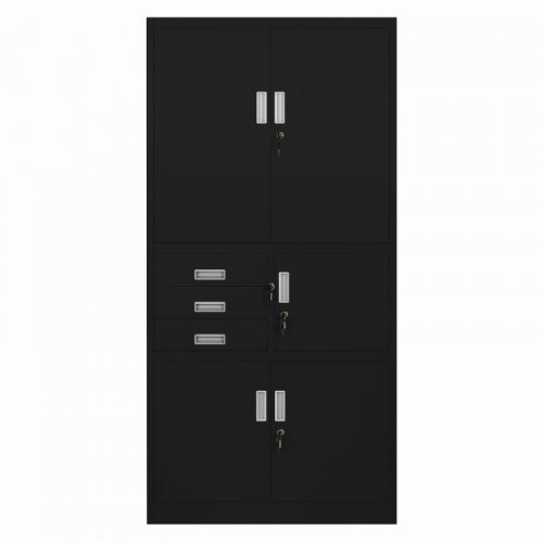 JAN NOWAK metallist kontorikapp seifiga FILIP II: must