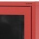 Väikese elutoa GINA vitriinkapp, 800 x 1015 x 400 mm, moodne: punane