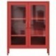 Väikese elutoa GINA vitriinkapp, 800 x 1015 x 400 mm, moodne: punane